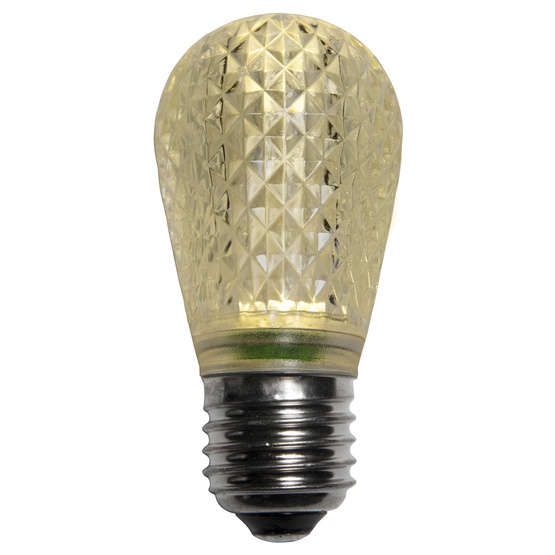 S14 Faceted LED Bulbs WARM WHITE