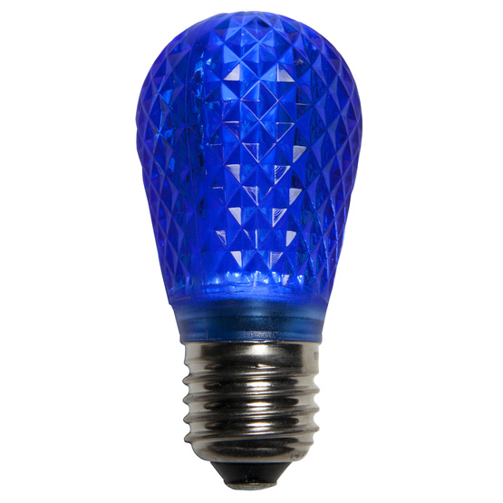 S14 Faceted LED Bulbs BLUE