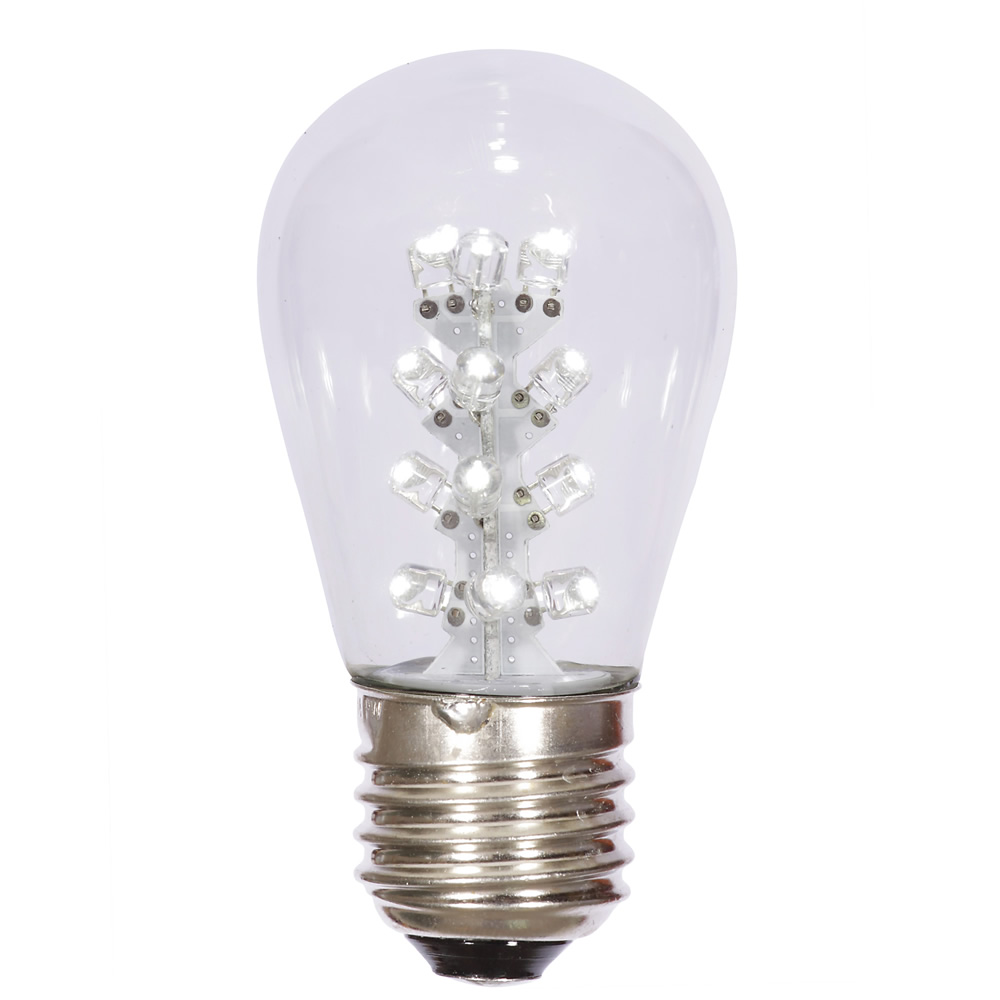 S14 Glass LED 16LEDs Bulbs PURE WHITE