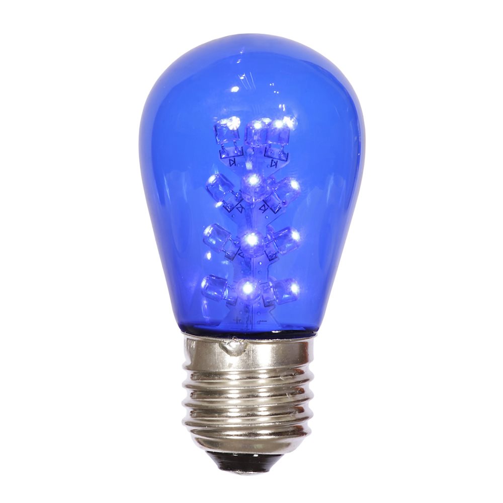 S14 Glass LED 16LEDs Bulbs BLUE