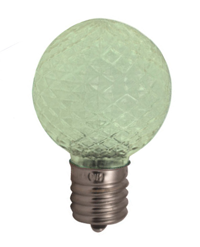 G40 Faceted LED Bulbs PURE WHITE