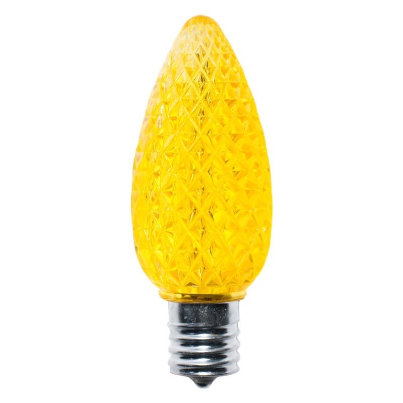C9 Faceted Bulbs YELLOW