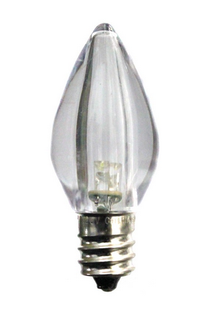 C7 Smooth Transparent Bulb WARM WHITE