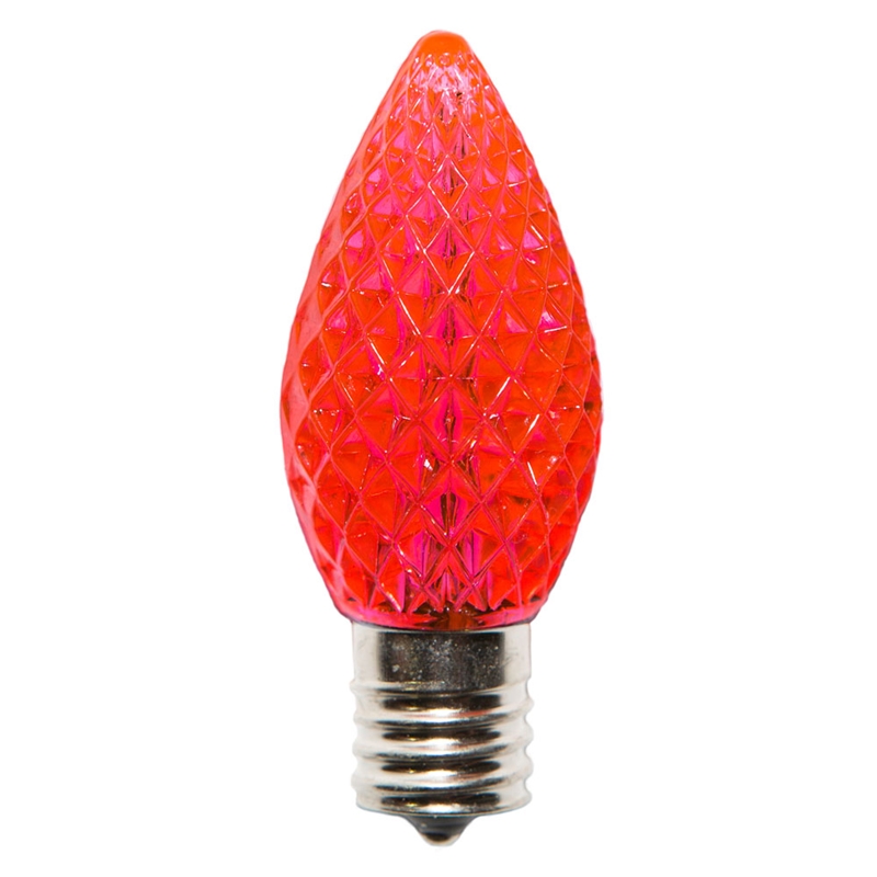 C7 Faceted Bulbs PINK