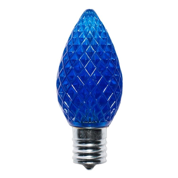 C7 Faceted Bulbs BLUE