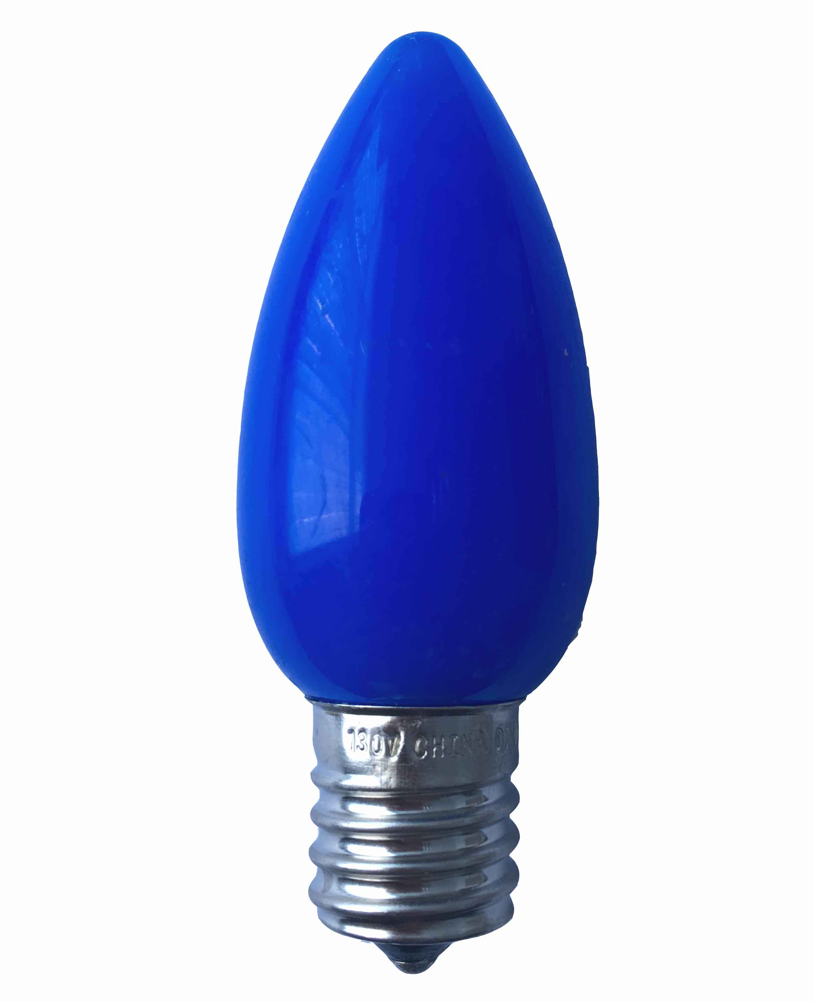 C9 Smooth Opaque LED Bulbs BULE